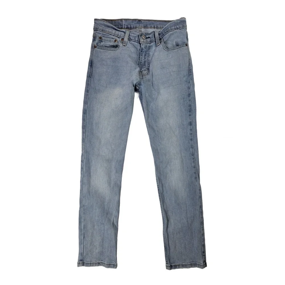 Levi's 511 Slim Fit Stretch Light Blue Stone Wash Denim Jeans Men's Size 30x30